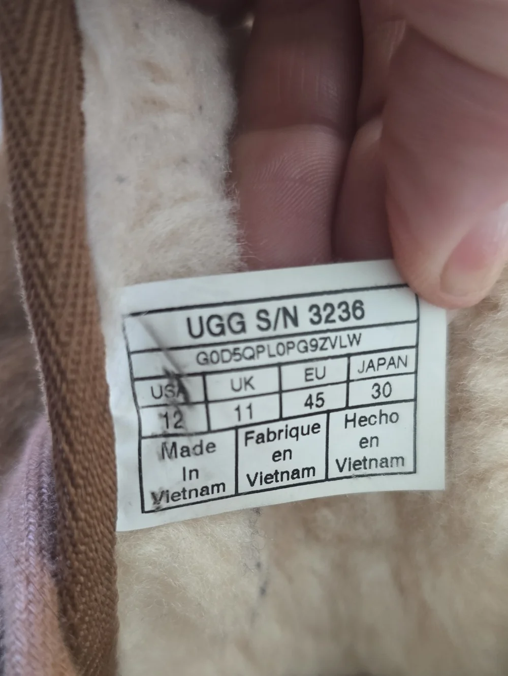UGG thank you